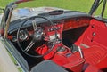 Interior Of Austin Healy Sports Car Royalty Free Stock Photo