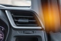 Interior auto air conditioning system in modern car Royalty Free Stock Photo