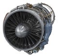 Interior of a aviation jet engine Royalty Free Stock Photo