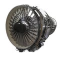 Interior of a aviation jet engine Royalty Free Stock Photo