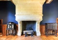 Interior of Azay le Rideau castle Royalty Free Stock Photo