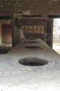 Interior of a bakery of Pompeii