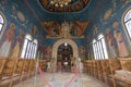 Interior of Baptist Greek Orthodox Church Jesus Baptism, Jordan Royalty Free Stock Photo