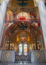 Highly Decorated Interior of the Baptistery of St. Lydia near Philippi Greece Royalty Free Stock Photo