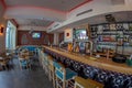 Interior of a bar with oriental stylized decorations