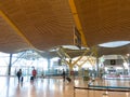 Interior of Barajas Airport in Madrid, Spain. Royalty Free Stock Photo