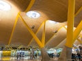 Interior of Barajas Airport in Madrid, Spain Royalty Free Stock Photo