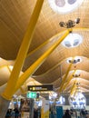 Interior of Barajas Airport in Madrid, Spain Royalty Free Stock Photo