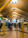 Interior of Barajas Airport in Madrid, Spain. Royalty Free Stock Photo