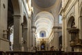 Interior of the baroque Notre-Dame de l`Assomption cathedral in Montauban, in the Tarn et Garonne in Occitanie, France Royalty Free Stock Photo