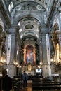 Interior Baroque of Saint Francis church in Porto