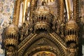 Interior of Basilica in Benedictine Abbey of Santa Maria de Montserrat founded in 1025 in Montserrat, Spain Royalty Free Stock Photo
