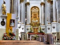 Interior of Basilica of the Birth of the Virgin Mary in CheÃâm in Poland Royalty Free Stock Photo