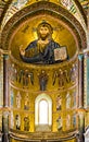 Cathedral in the Byzantine Arab-Norman style Cefalu Italy. Royalty Free Stock Photo