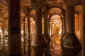 Interior of the Basilica Cistern, Yerebatan Sarayi, Istanbul Turkey