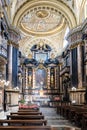 Interior of the Basilica of Corpus Domini, a Catholic church in Turin, Italy