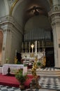 Interior of the Basilica della Santissima Annunziata in Florence Royalty Free Stock Photo