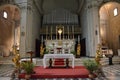 Interior of the Basilica della Santissima Annunziata in Florence Royalty Free Stock Photo