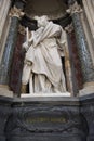 Interior of the Basilica di San Giovanni in Laterano - Basilica of Saint John Lateran - in the city of Rome, Italy Royalty Free Stock Photo