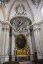 Interior of the Basilica di San Giovanni in Laterano - Basilica of Saint John Lateran - in the city of Rome, Italy Royalty Free Stock Photo