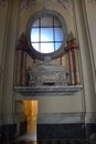 Interior of the Basilica di San Giovanni in Laterano - Basilica of Saint John Lateran - in the city of Rome, Italy Royalty Free Stock Photo