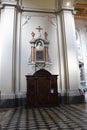 Interior of the Basilica di San Giovanni in Laterano - Basilica of Saint John Lateran - in the city of Rome, Italy Royalty Free Stock Photo