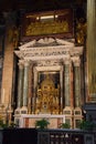 Interior of the Basilica di San Giovanni in Laterano - Basilica of Saint John Lateran - in the city of Rome, Italy Royalty Free Stock Photo