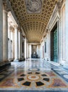 Interior of the Basilica di San Giovanni in Laterano, Rome Royalty Free Stock Photo