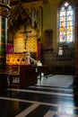 Interior of the Basilica of the Holy Blood - Basiliek van het Heilig Bloed. Royalty Free Stock Photo