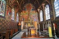 Interior of Basilica of the Holy Blood in Bruges, Belgium Royalty Free Stock Photo