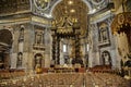 Interior of the Basilica os St,Peter Rome Italy