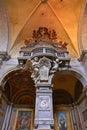 Interior of Basilica Parrocchiale Santa Maria del Popolo Royalty Free Stock Photo