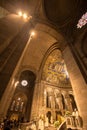 Interior of Basilica Sacre Coeur, Paris Royalty Free Stock Photo