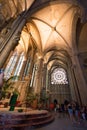 interior of the Basilica of Saint Nazarius and Celsius in Carcassonne, France.