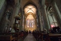 interior of the Basilica of Saint Nazarius and Celsius in Carcassonne, France.