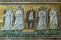 Interior of Basilica of San Vitale, which has important examples Royalty Free Stock Photo