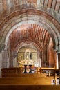 Interior of the Basilica of Santa Maria la Real de Covadonga. Asturias, Spain Royalty Free Stock Photo