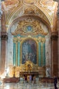 Interior of the Basilica of St. Mary of the Angels and the Marty