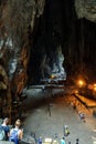 Interior of the Batu caves in kuala lumpur, Malaysia
