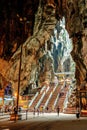 Interior of the Batu caves in kuala lumpur, Malaysia