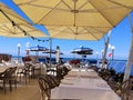 Interior of beach Restaurant. Royalty Free Stock Photo