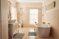 Interior of the stylish bathroom in a contemporary home Royalty Free Stock Photo