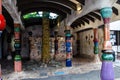 Interior of Beautiful Mosaic Architecture Hundertwasser Toilets in Kawakawa, Northland, North Island, New Zealand