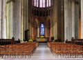Interior Of The Beautiful Roman Cathedral Basilique Saint-Remi Of Reims