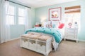 Interior of A Beautifully Decorated Bedroom Royalty Free Stock Photo