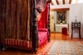 Interior bedroom in Castle, Spain Royalty Free Stock Photo