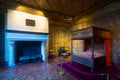 Interior of bedroom at Chenonceau castle