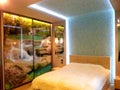 Interior bedroom lighting Royalty Free Stock Photo