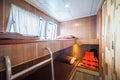 Interior of a bedroom on a liveaboard dive boats