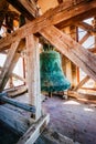 Interior of the bell tower and the bells of the church of St. An